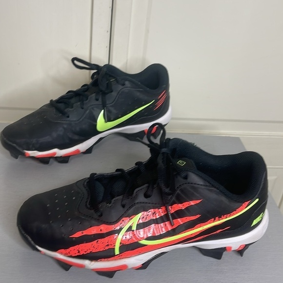 Nike Alpha Huarache 4 Keystone GS Crimson Sz 6Y Baseball Cleats - Picture 3 of 8